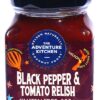 Black Pepper & Tomato relish (200g) The adventure kitchen (Nelson)